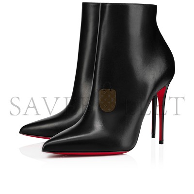 CHRISTIAN LOUBOUTIN SO KATE BOOTY 100 MM LOW BOOTS-CALF LEATHER-BLACK-WOMEN 1140505BK01