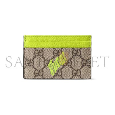 GUCCI BI-COLOR CARD CASE WITH PRINT ‎‎835322FAEQV9773 (11*7cm)