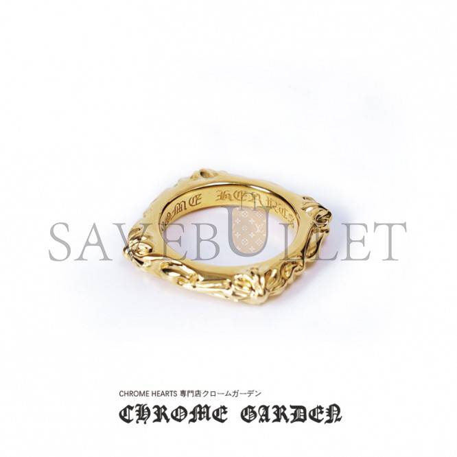 CHROME HEARTS 22K GOLD SBT BAND RING