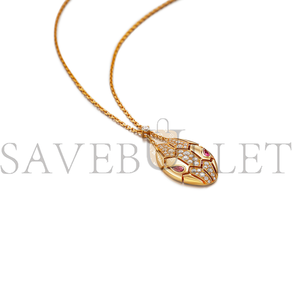 BVLGARI SERPENTI DIAMOND PENDENT NECKLACE 