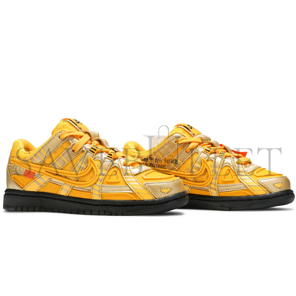 NIKE OFF-WHITE X NIKE AIR RUBBER DUNK “UNIVERSITY GOLD” CU6015-100