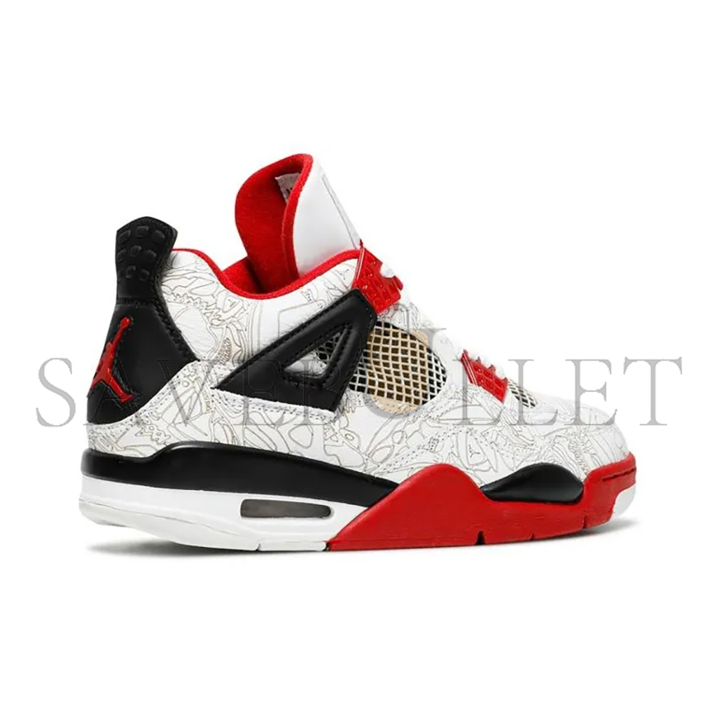 NIKE JORDAN 4 RETRO WHITE LASER 308497-161