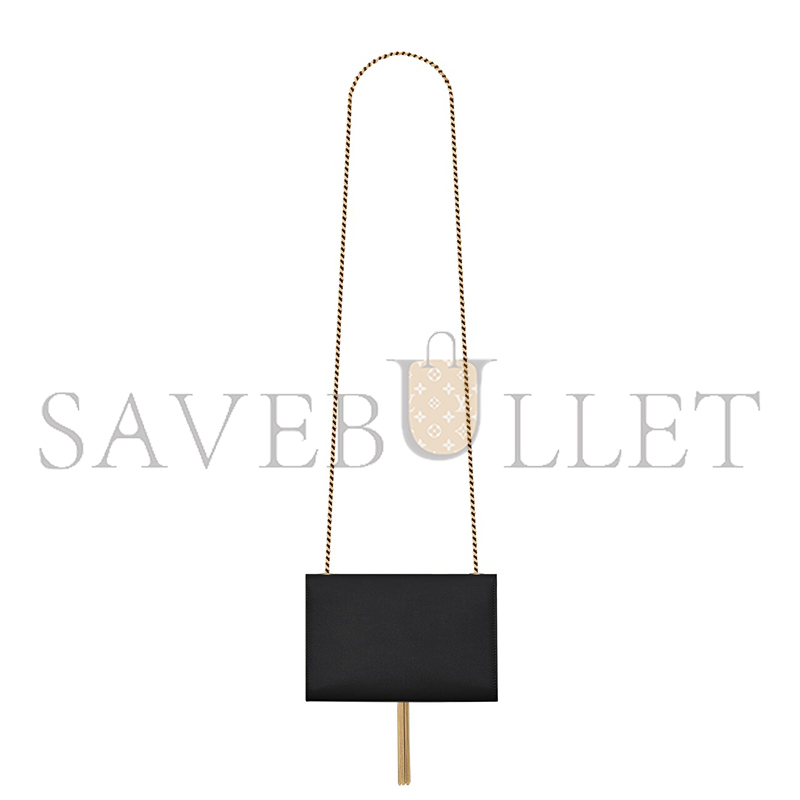 YSL KATE SMALL TASSEL IN GRAIN DE POUDRE EMBOSSED LEATHER 474366BOW0J1000 (20*12.5*5cm)