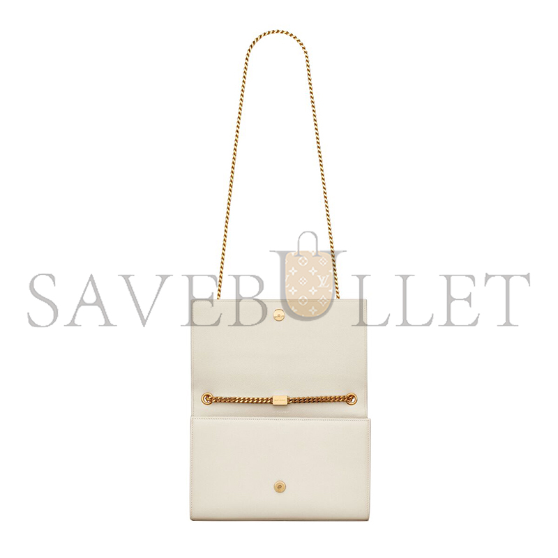YSL KATE MEDIUM IN GRAIN DE POUDRE EMBOSSED LEATHER 364021BOW0J9207 (24*14.5*5.5cm)