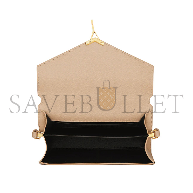 YSL CASSANDRA MEDIUM TOP HANDLE BAG IN GRAIN DE POUDRE EMBOSSED LEATHER 623931BOW0W2721 (24.5*20*11.5cm)
