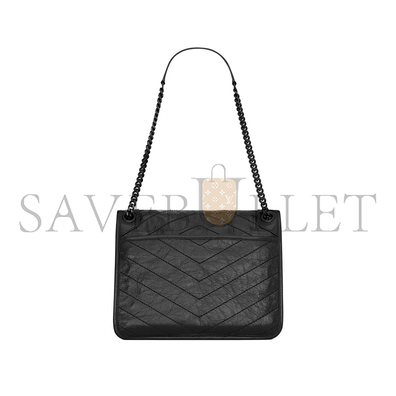 YSL NIKI MEDIUM IN VINTAGE LEATHER 6331840EN081000 (28*20*8.5cm)