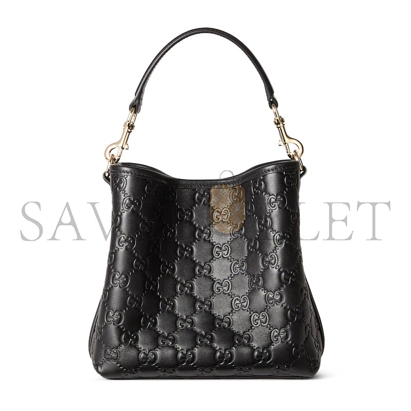 GUCCI GG EMBLEM SMALL BUCKET BAG 815118AAFDV1000 (19*18*11cm) GUCCI GG EMBLEM SMALL BUCKET BAG 815118AAFDV1000 (19*18*11cm)