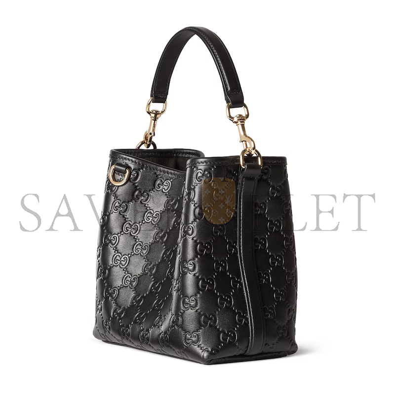 GUCCI GG EMBLEM SMALL BUCKET BAG 815118AAFDV1000 (19*18*11cm) GUCCI GG EMBLEM SMALL BUCKET BAG 815118AAFDV1000 (19*18*11cm)