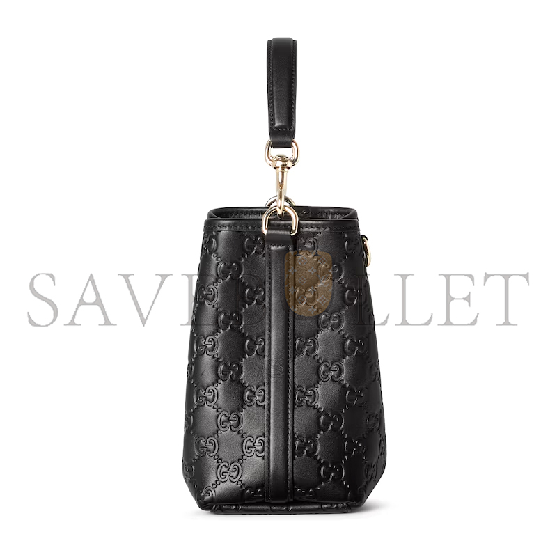 GUCCI GG EMBLEM SMALL BUCKET BAG 815118AAFDV1000 (19*18*11cm) GUCCI GG EMBLEM SMALL BUCKET BAG 815118AAFDV1000 (19*18*11cm)