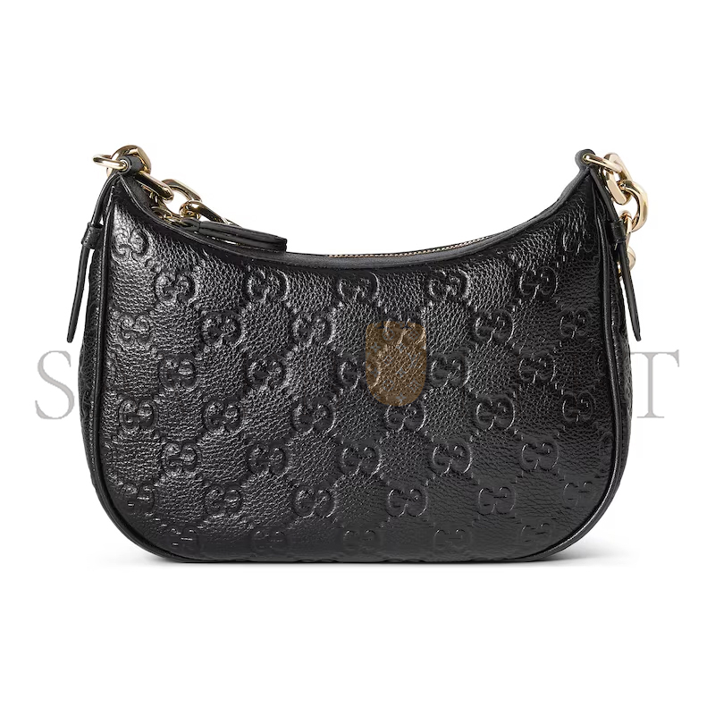 GUCCI GG EMBLEM MEDIUM SHOULDER BAG 815409AAEEM1000 (25.5*20*5cm)