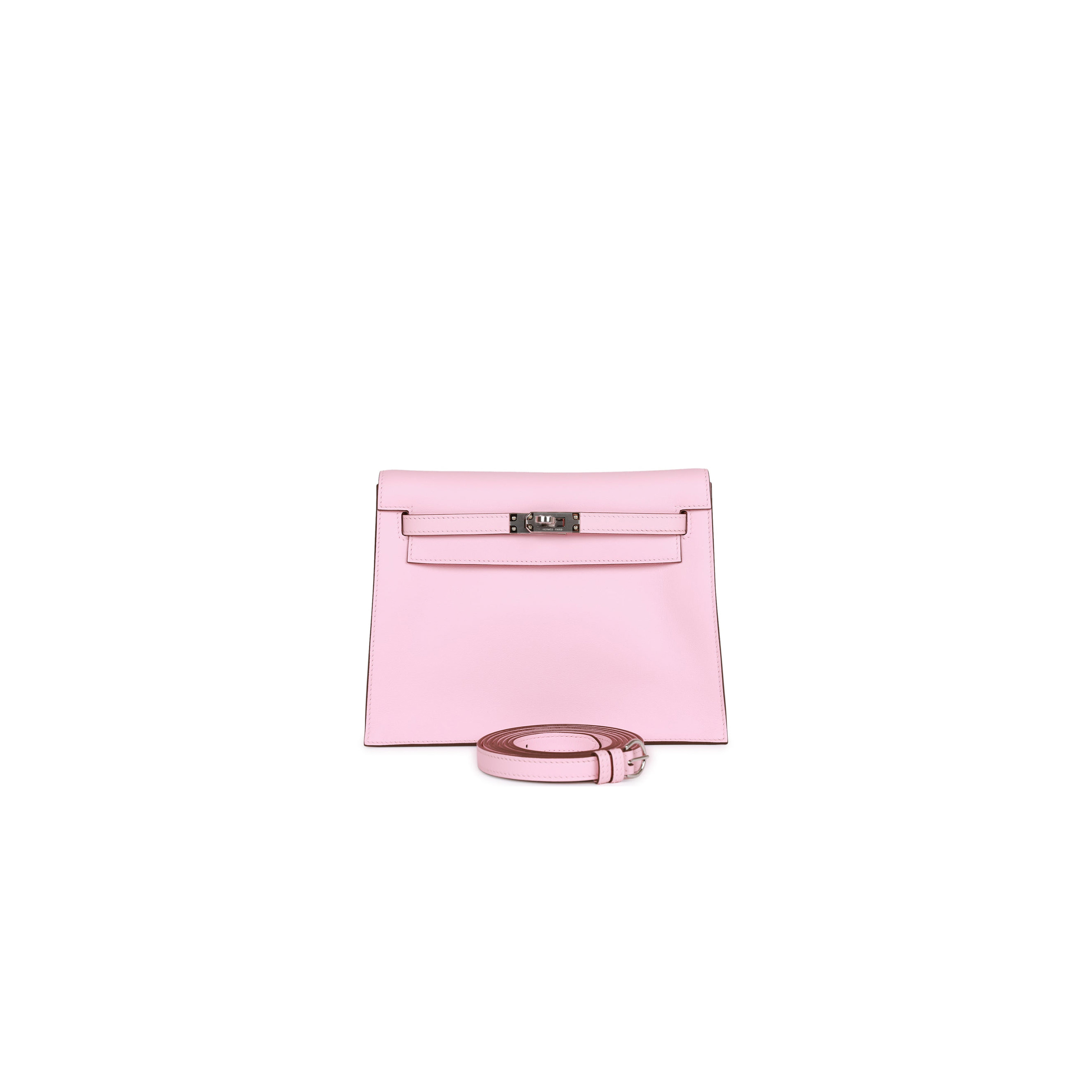 HERMES KELLY DANSE ROSE SAKURA SWIFT PALLADIUM HARDWARE (22*16*7cm)