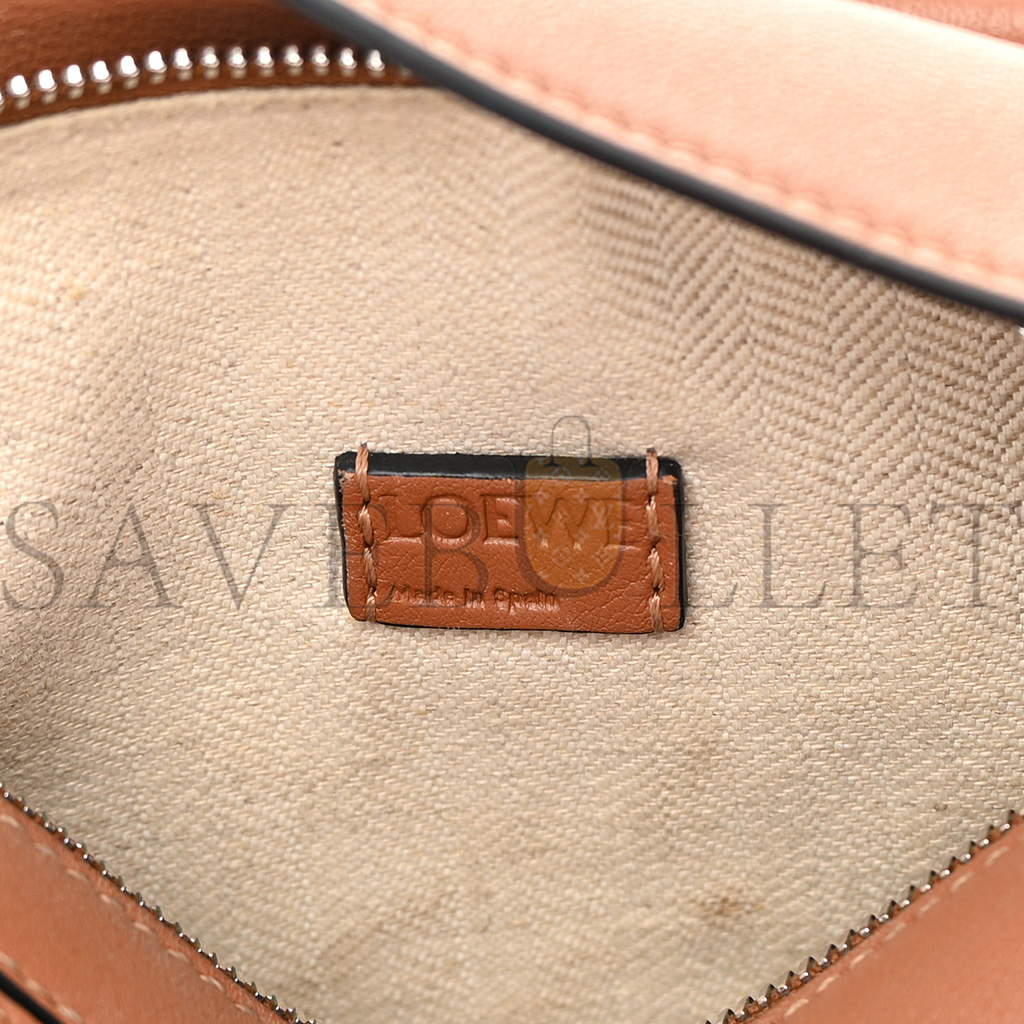 LOEWE CALFSKIN MINI PUZZLE BAG TAN (18*12.5*8cm)