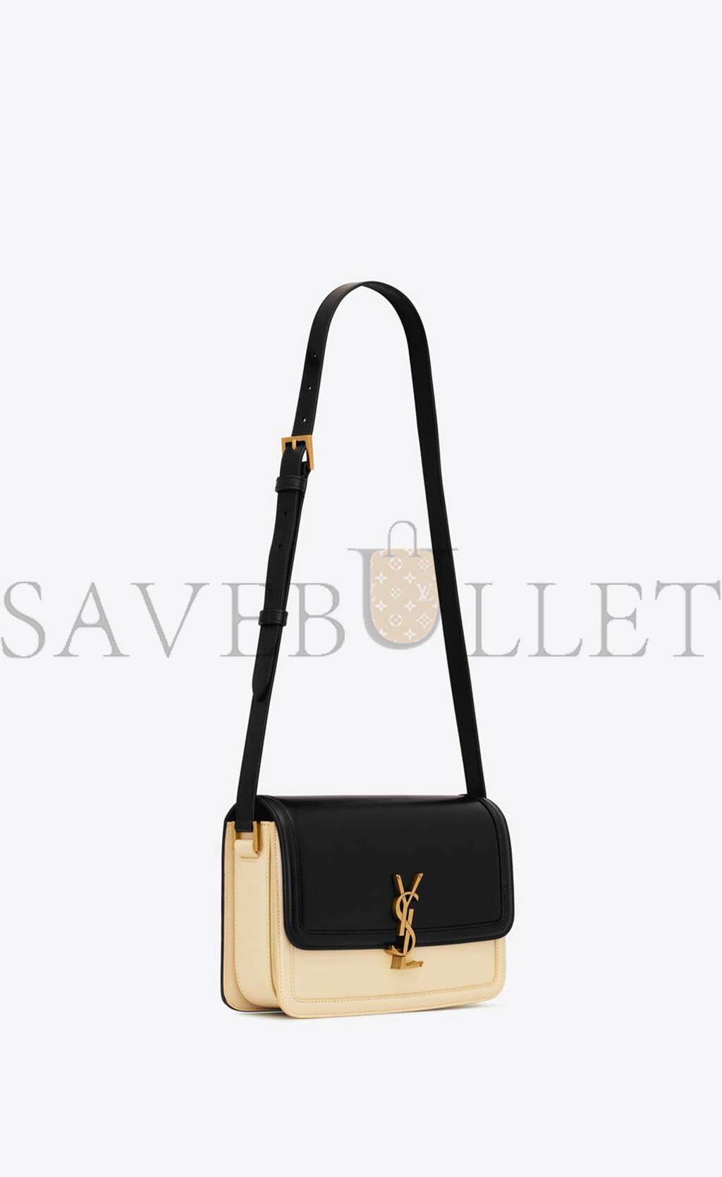 YSL SOLFERINO MEDIUM SATCHEL IN BOX SAINT LAURENT LEATHER 63430516C7W1089 (23*16*6cm)