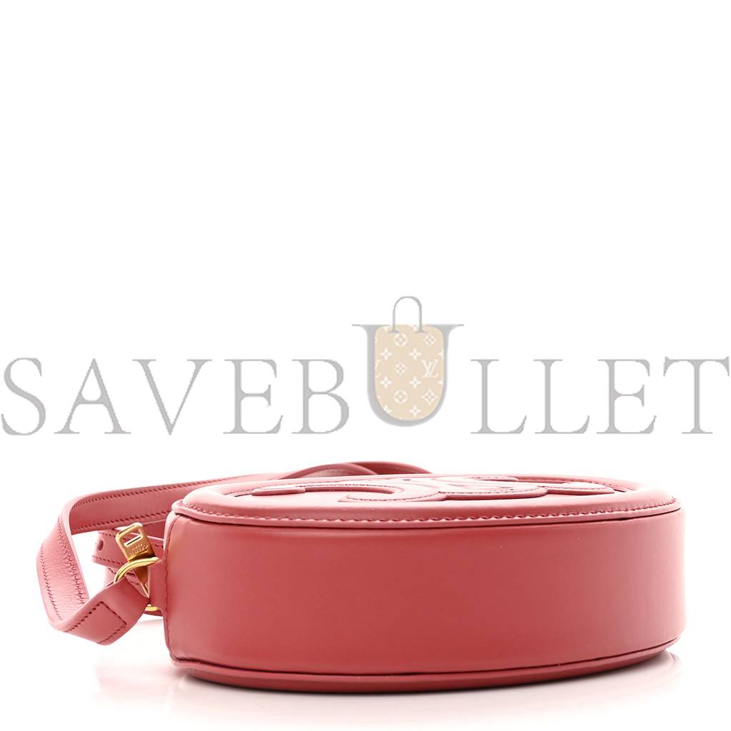 CELINE SMOOTH CALFSKIN CUIR TRIOMPHE OVAL PURSE CROSSBODY LIPSTICK (16*12*8cm) CELINE SMOOTH CALFSKIN CUIR TRIOMPHE OVAL PURSE CROSSBODY LIPSTICK (16*12*8cm)
